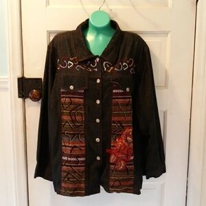 Alex Kim 2X indian blanket shirt